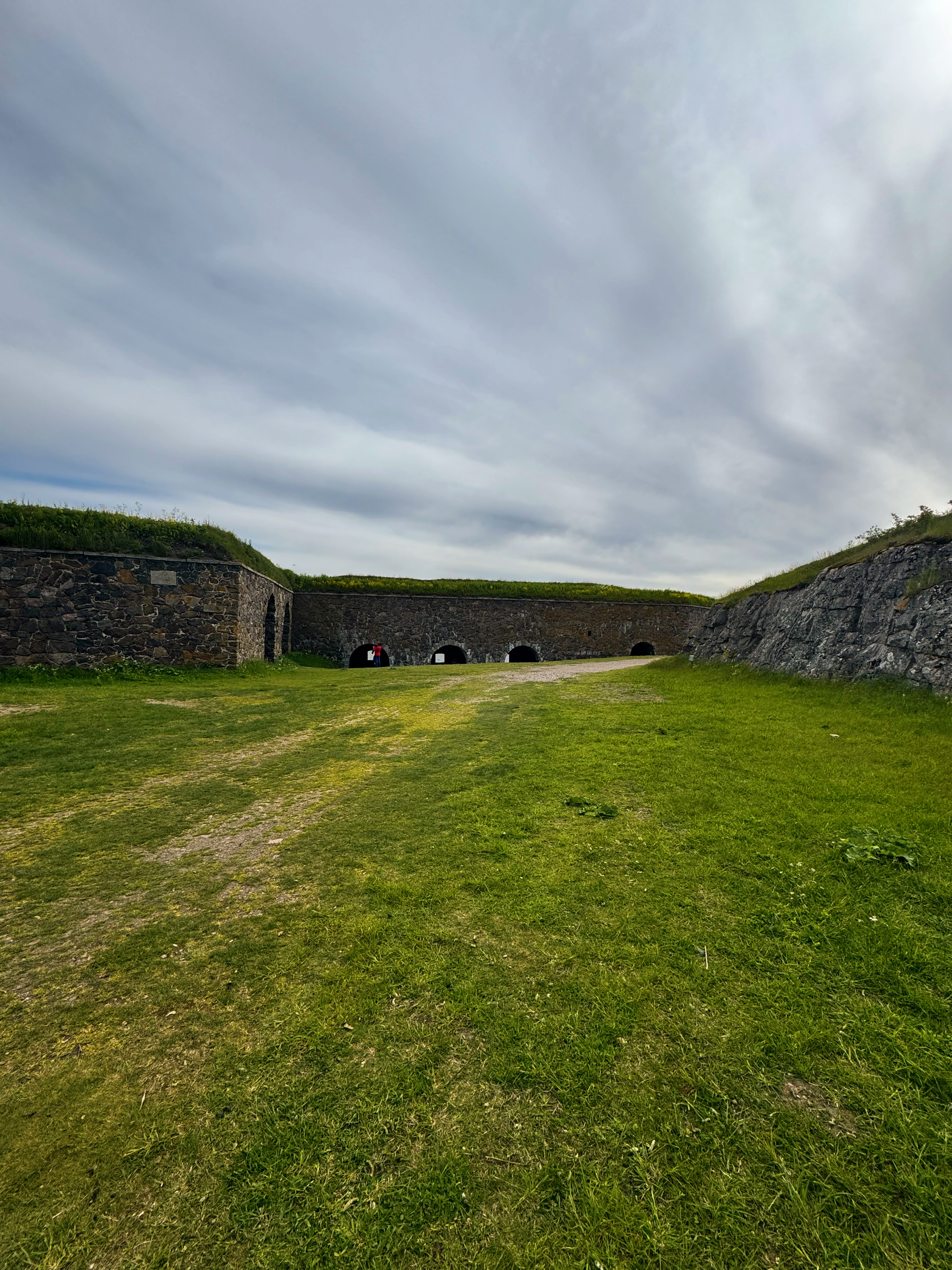 suomenlinna. após correr a meia maratona de helsinque.